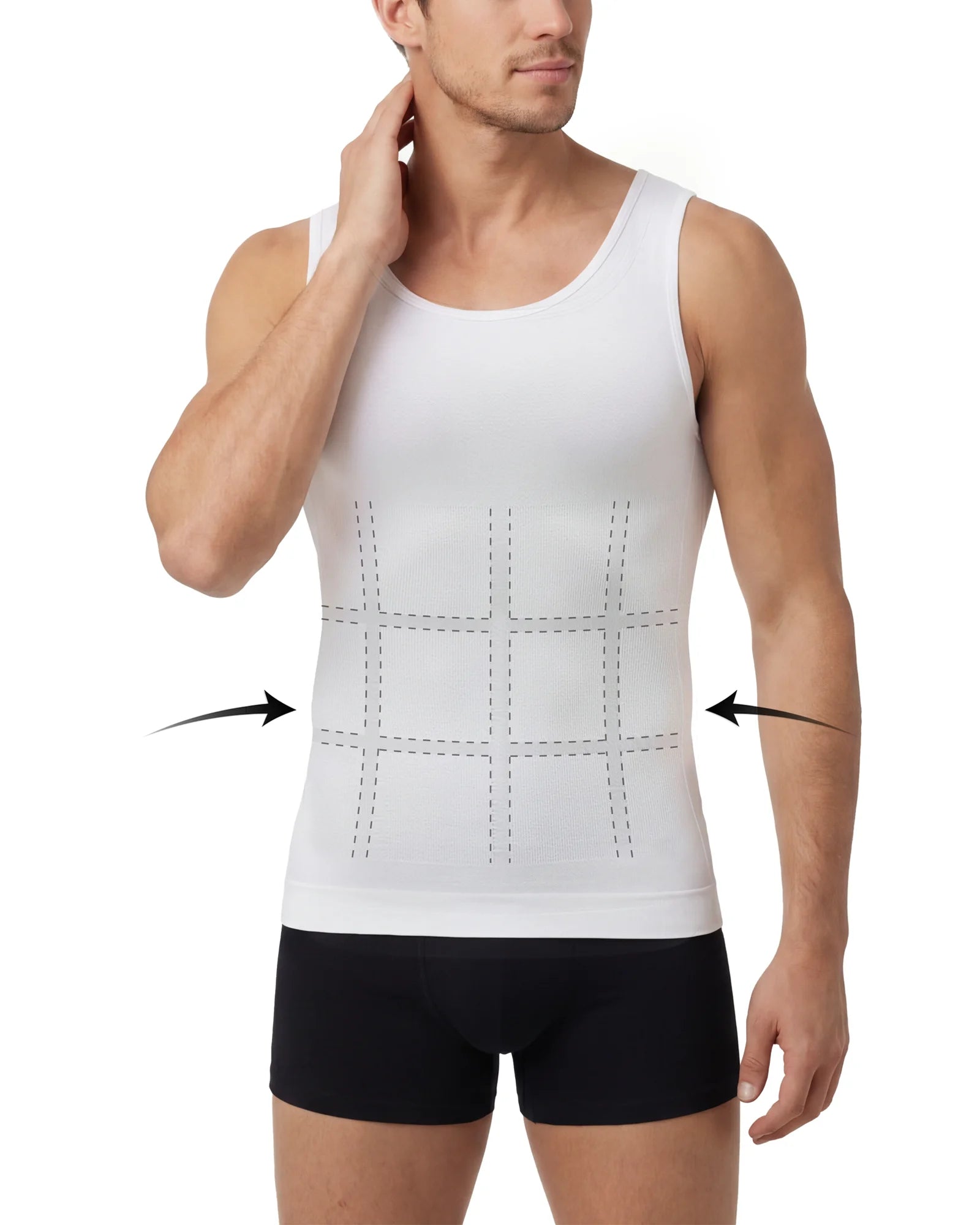 Susuro CoreGrid Men's Tummy Control Compression Tank